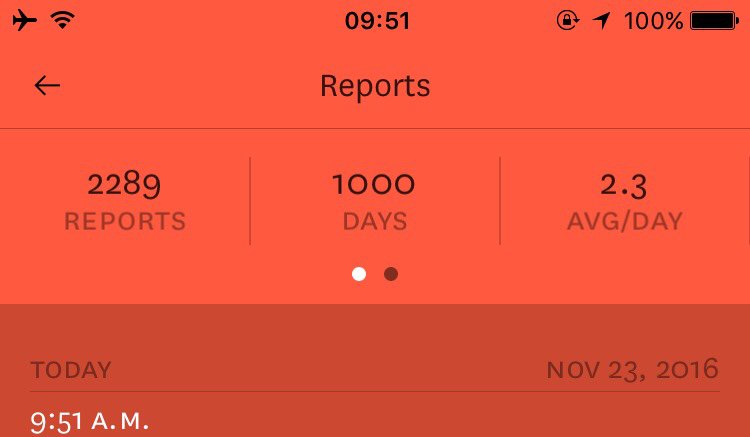 HausofMarkDavid's tweet image. . @GetReporter 1000th day of life logging! Think it's time to slow it down now &amp;amp; enjoy the data I have! I've learned so much, thank you! 😊