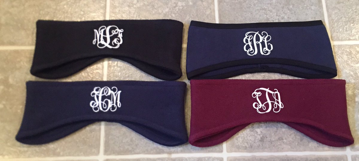 _SouthernBows's tweet image. Monogrammed ear-warmers will only be $10!