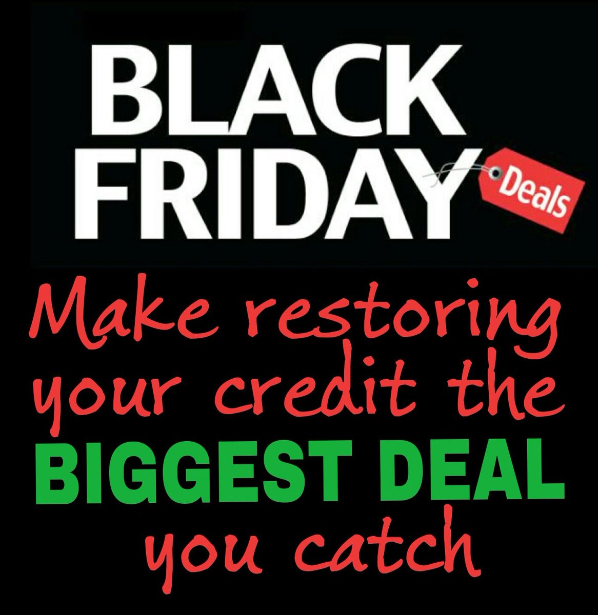 EntitledLooks's tweet photo. #BlackFriday #BlackFriday2016 #BadCredit #CreditRepair #BuildGoodCredit #CreditRestoration #Realtor #RealEstateAgent #AtlantaRealtor https://t.co/EehDMBc6hq