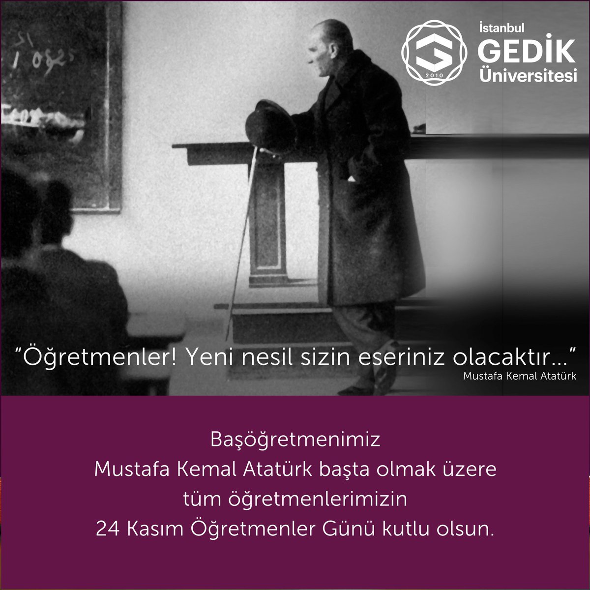 Vize notlarını halen açıklamayan hoca seninde kutlu olsun #Gediküniversitesi