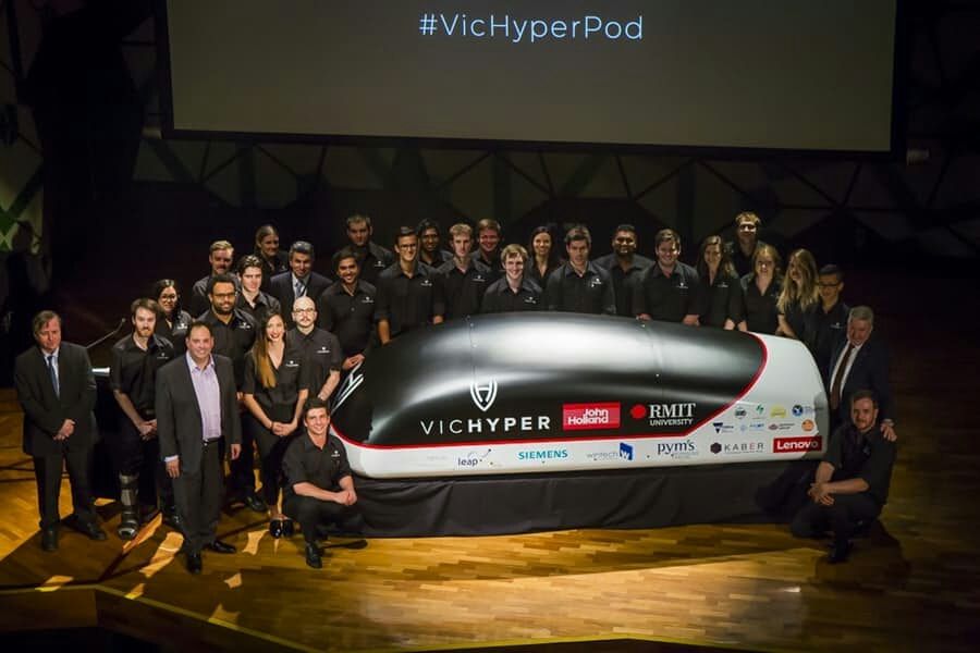 DZvanNL's tweet photo. Aussie engineers unveil their entry in the #SpaceX Hyperloop Pod Competition
https://t.co/s2X3TqeiFT
#VicHyper https://t.co/nWBhf55fSi
