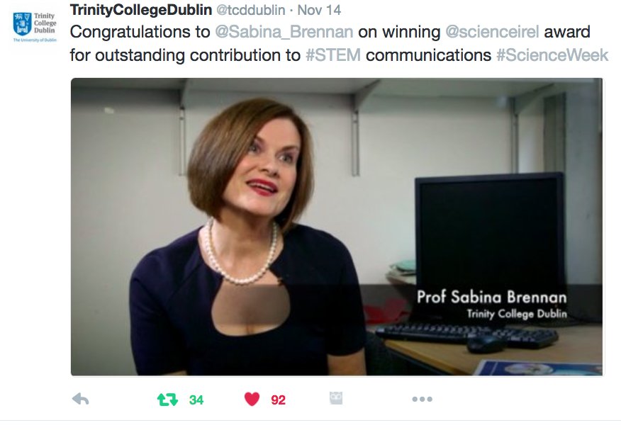 Thanks @scienceirel for recognising importance of #STEM Communication