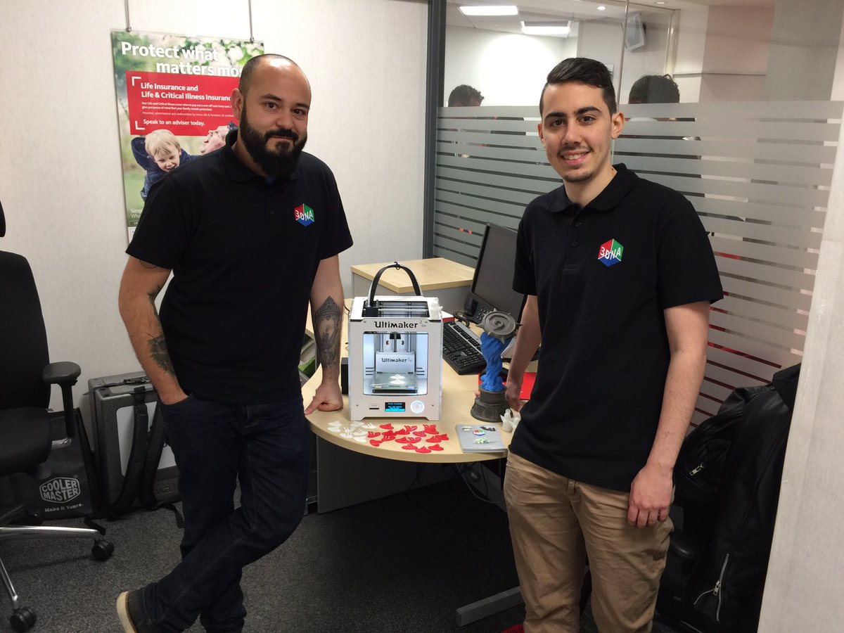 3dnaxyz's tweet photo. 3DNA on the @santanderuk Breakthrough Event! @UltimakerGB #3Dprinting #3dprint #london https://t.co/lJ7Es1Lw89