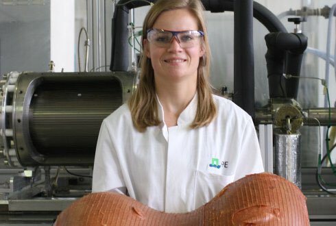 Vegebutcher's tweet photo. Great speech @Birgitdekkers @UniWageningen about disruptive innovation:world's first #vegan steak! @LouiseOFresco #LIBevent @Brabant @breda https://t.co/uAGQS8N52n