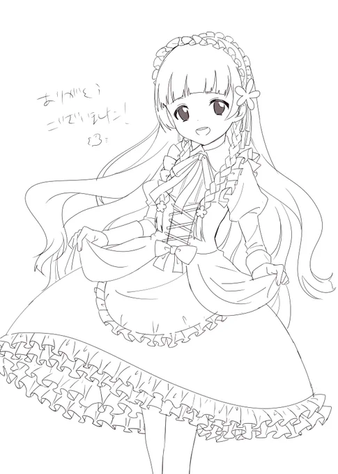 放送ありがとうございました!!!!線画、終わりました～またよろしくおねがいします^^ 