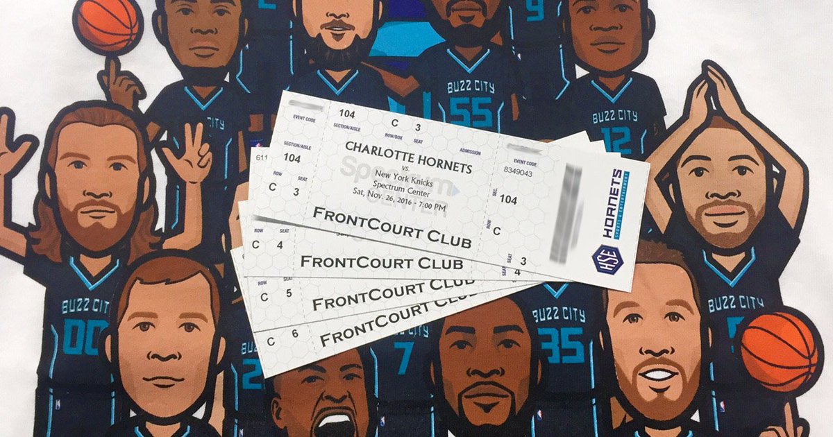 hornets's tweet photo. Today we’re #thankful that @PeteGuelli may or may not have left his office door unlocked &amp; we took his tix for Saturday😏

RT TO WIN A PAIR! https://t.co/eDlsmNnCCt