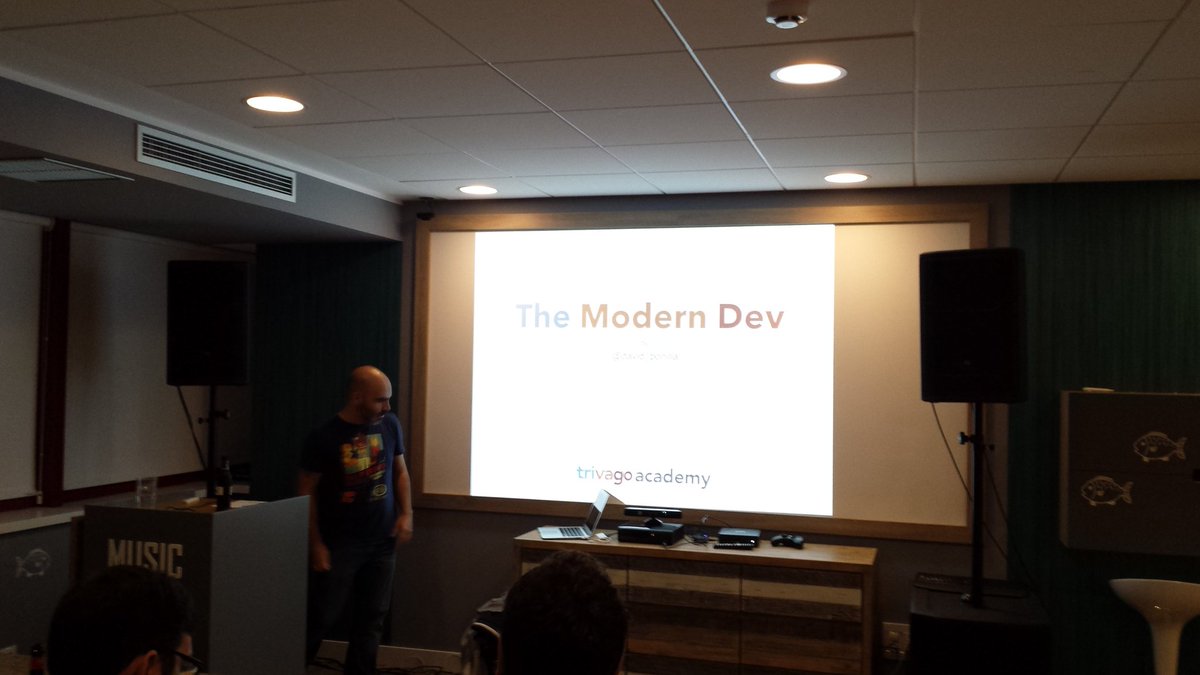 Today with <a href="/david_bonilla/">David Bonilla</a> in trivago "The modern dev". Controversials topics and ideas to improve our development careers. #lifeattrivago