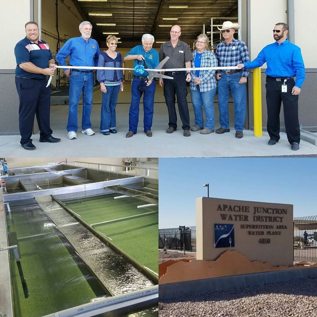PinalPartnrship's tweet photo. The Superstition Area Water Plant Ribbon Cutting last week was a big moment for #ApacheJun… https://t.co/2CILzwDzkE https://t.co/zmmsmfws7h