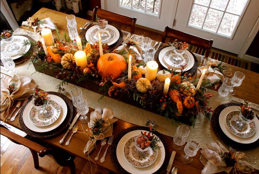 Thanksgiving Table Decoration – DIY Decor Ideas ideasandhomes.com/thanksgiving-t…