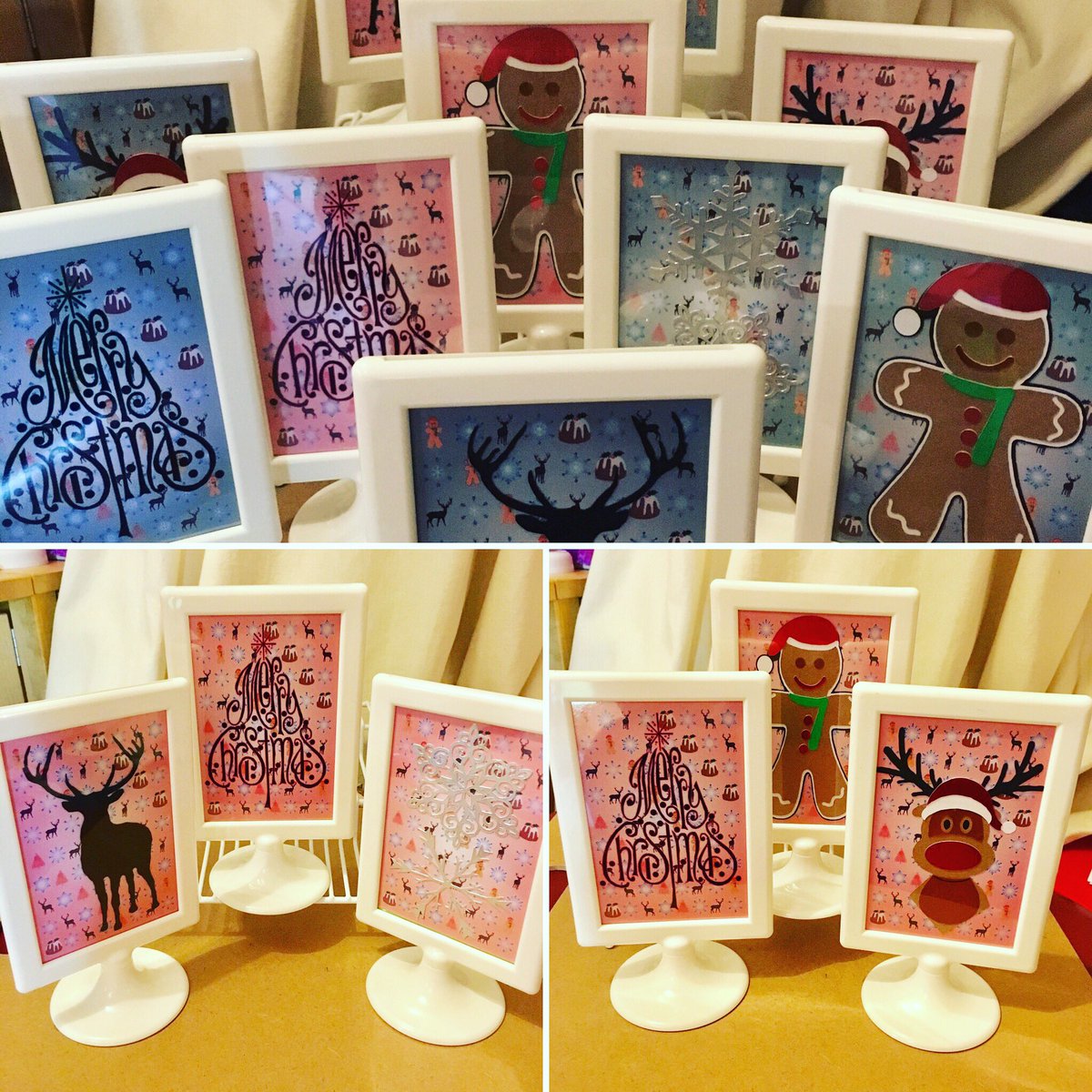 StarwiseMeUk's tweet photo. An evenings hard work has paid off #Christmas #handmade #frames https://t.co/UbQXEtIUqL