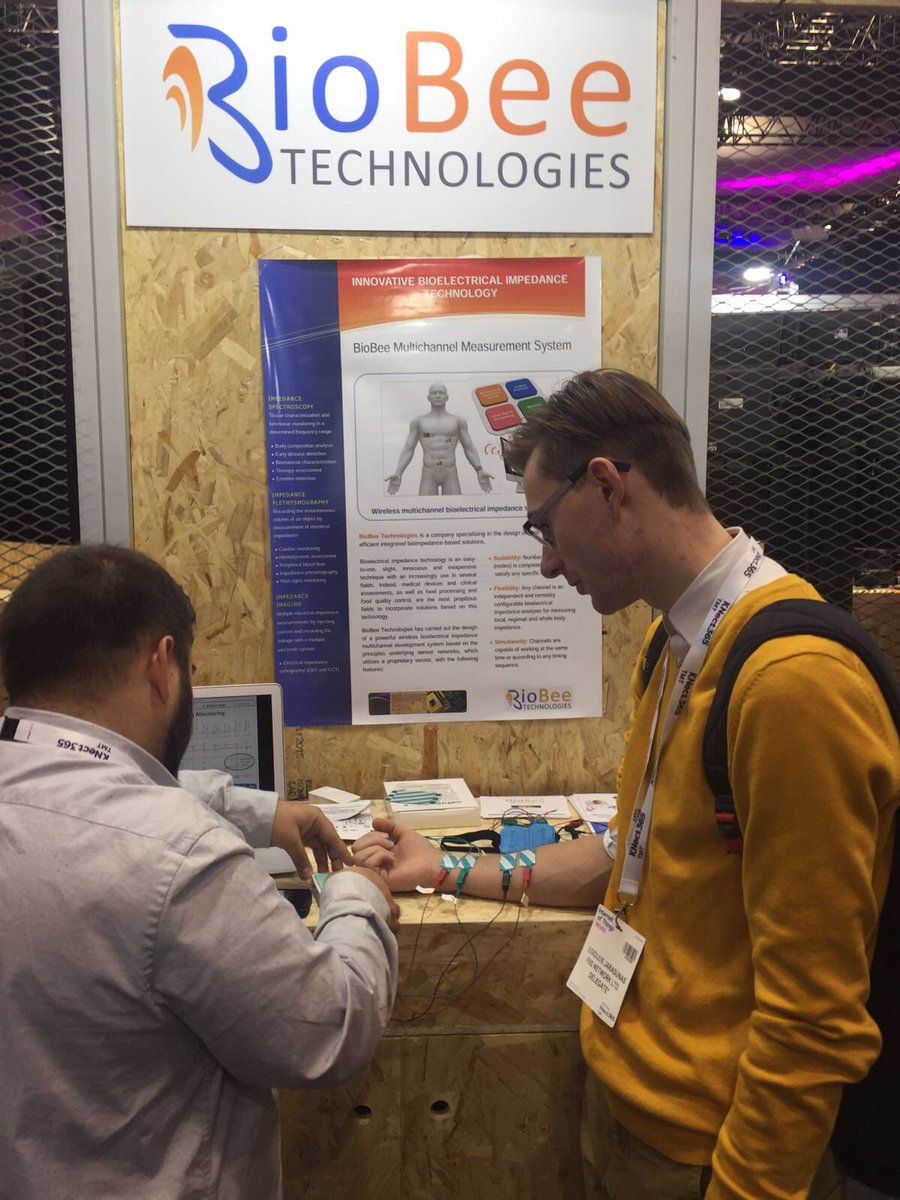 IotTribe's tweet image. #IoTWorld16 one of our startups demo-ing before their pitch @BioBeeTech