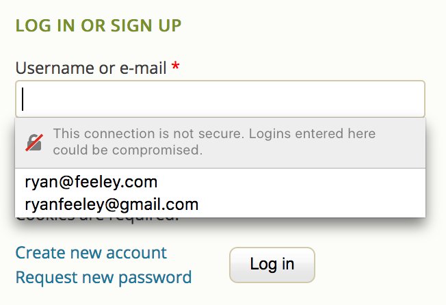 Coming soon to Firefox. We’ll let you know when you go to type your password into an insecure (HTTP) page or form.