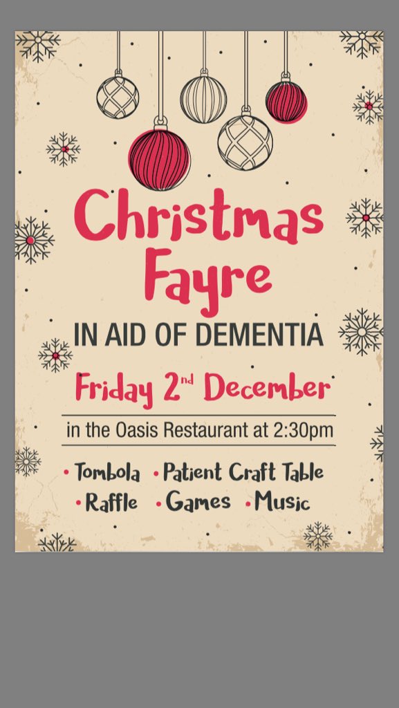 Join us for our Christmas Fayre @RDEhospital Friday 2nd December 2:30pm