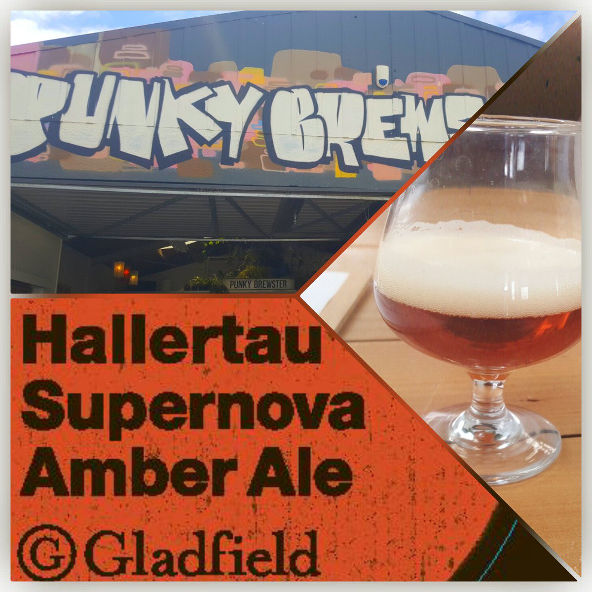 Chch drinkers head to <a href="/punkybchch/">Punky Brewster</a> and try the collaboration brew Supernova with <a href="/HallertauBeer/">Hallertau Beer</a>. It is tasting delicious 🍺😋#supernovamalt