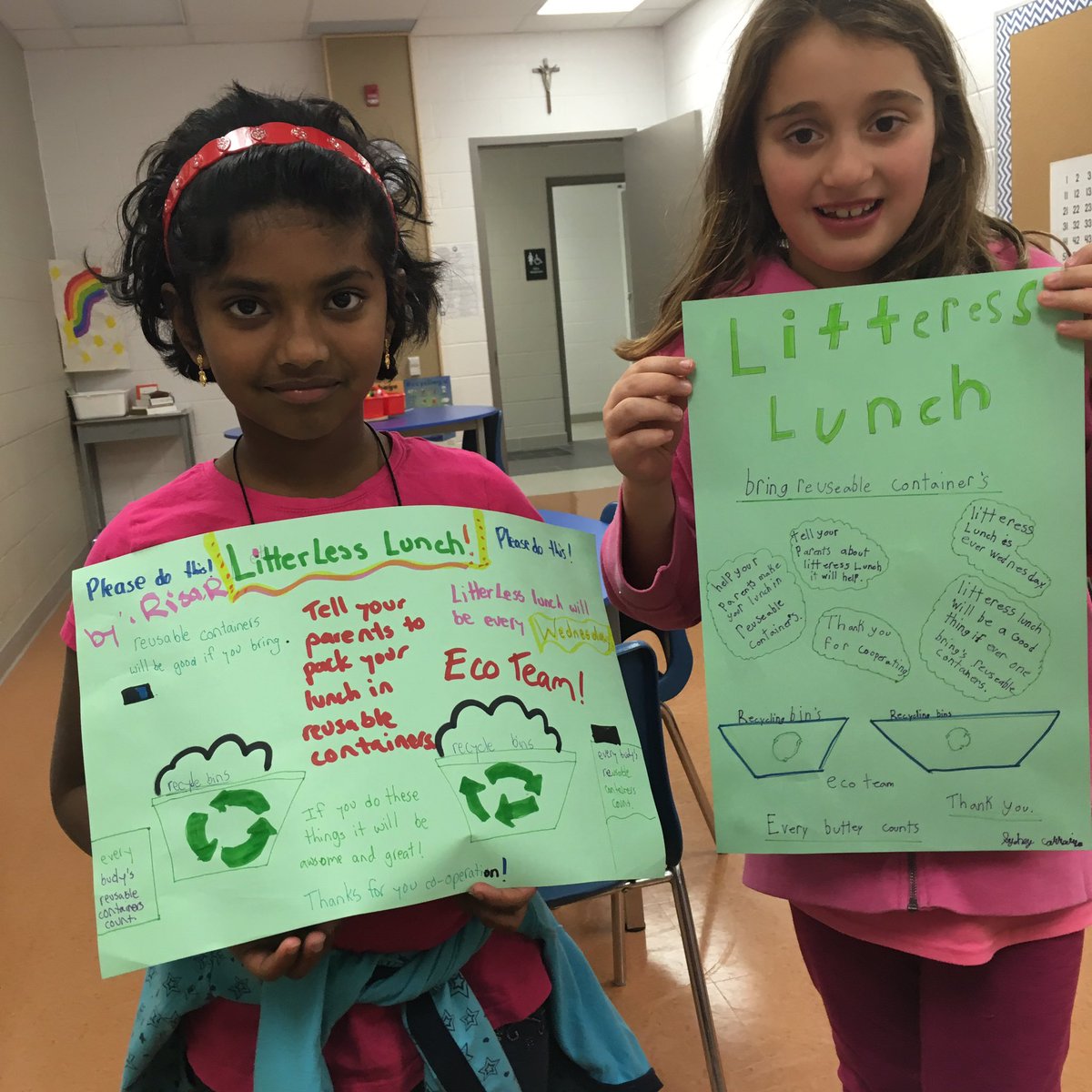 Alphonsa Eco stars!  Every Wednesday is #litterlesslunch at @stalphonsaDP #AlphonsaECO. Bring your lunch and snacks in reusable containers.