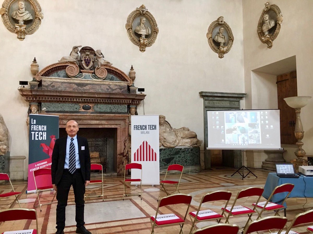 L'ing.Nale #Skybackbone-Partner OVH- a Palazzo Farnese presso l'Ambasciata di Francia, con l'ambasciatore Colonna
