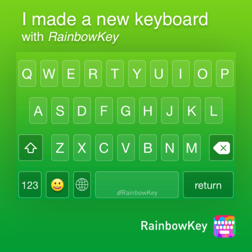 HarrisonFoley5's tweet image. My personalized keyboard made with #RainbowKey 👍  rainbowkey.com