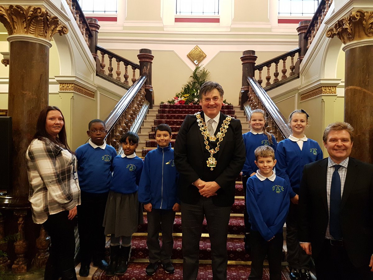 Meeting with 3 great schools from Shard End - Audley, Oval &amp; Timberley. Superb question &amp; answer session. The future of Birmingham is safe!