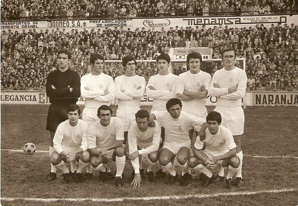 OldFootball11's tweet photo. #RealMadrid (1970) #RMCF
#SonBorja #JoséLuis #Benito #Touriño #Zunzunegui #Zoco;
#MiguelPérez #Pirri #Grosso #Fleitas #ManolínBueno. https://t.co/ZQf9n6E32F