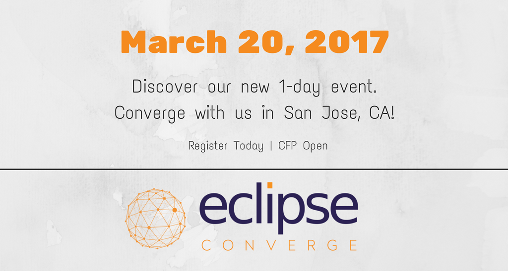 ocxconf's tweet photo. What is #EclipseConverge you say? Learn about the newest addition to the Eclipse Conference family.
https://t.co/9CLYaNJc32 https://t.co/53iyVZVcmQ