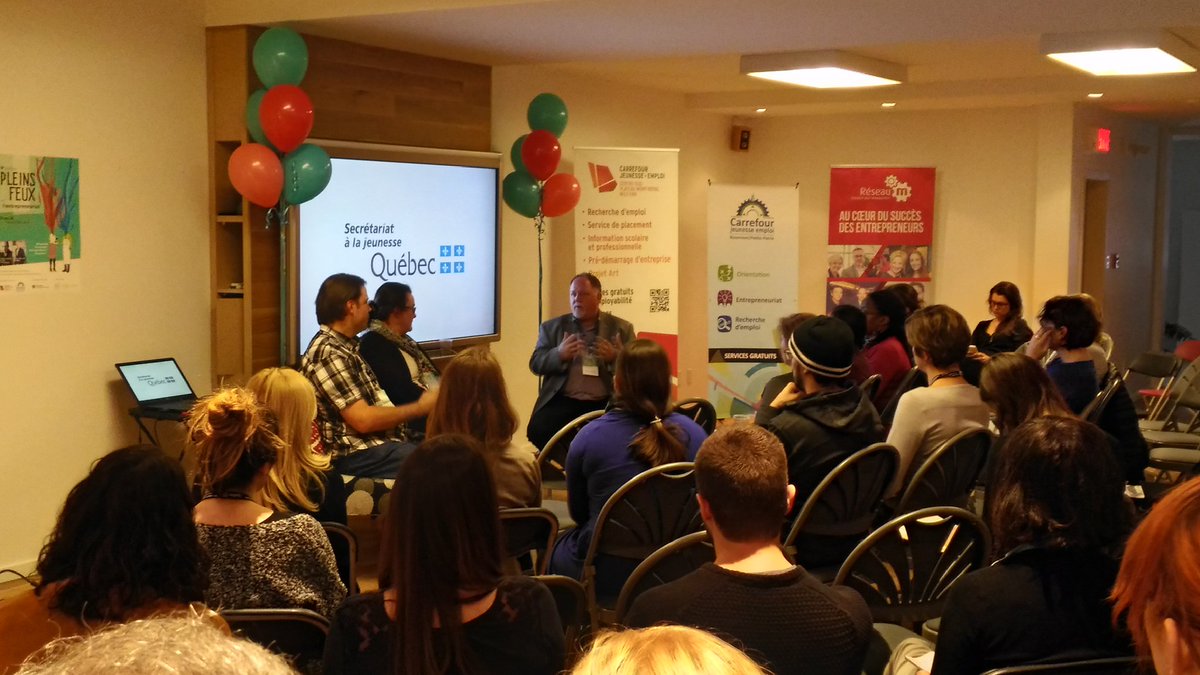 CJEPlateau's tweet photo. ''Le #mentorat, c'est un service pour les entrepreneurs par les entrepreneurs.'' Michel Auger , mentor du #RéseauM #PF2016 https://t.co/rnyAso0qce