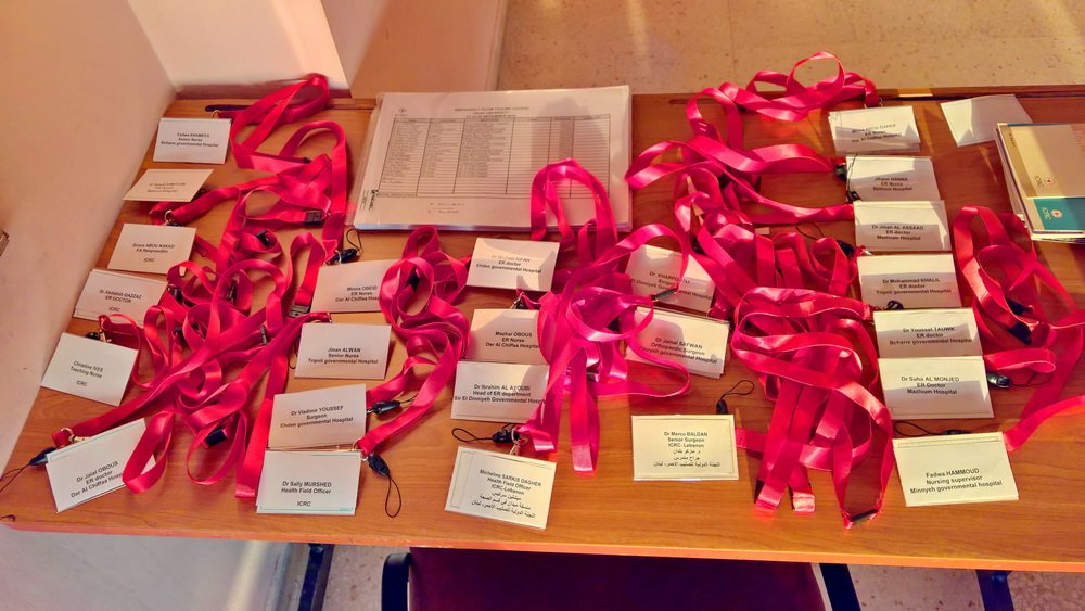 Preparations are set for the #ICRC Emergency Trauma Course that will take place at the Faculty of Public #Health, Jinan University. #Lebanon