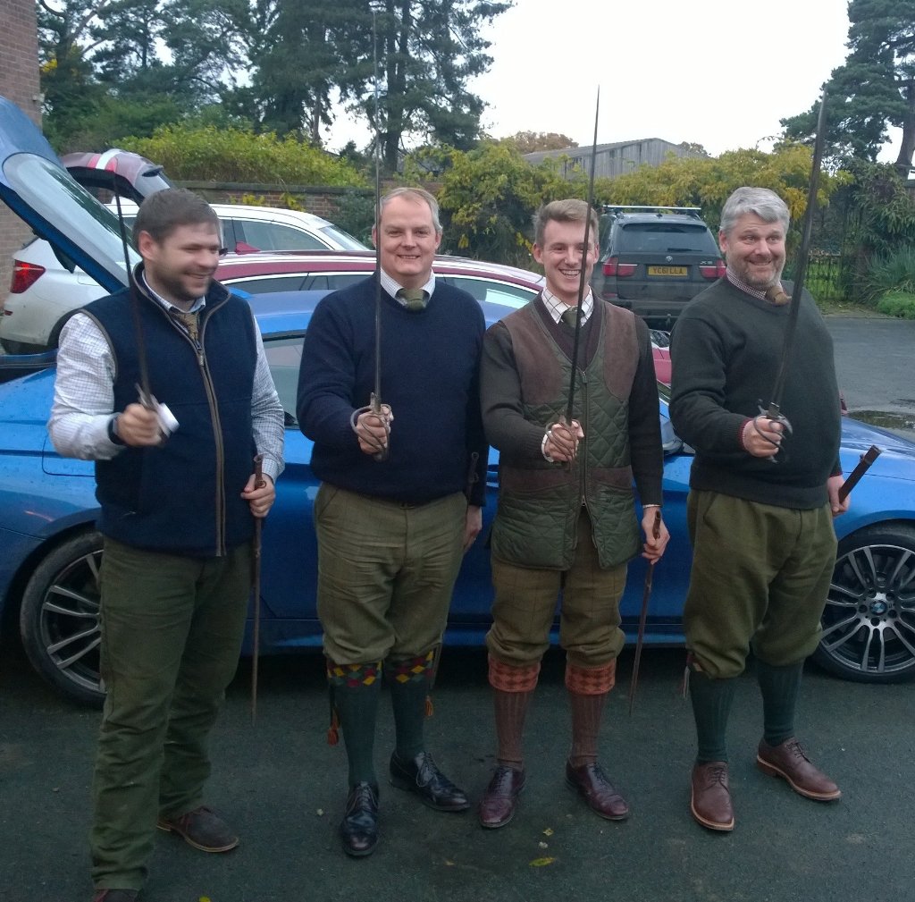 ProShootService's tweet image. A few of our guns even gave the house swords an airing! 😊