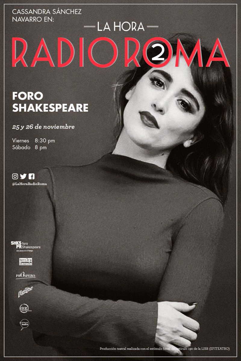 Oigan? Este es el ÚLTIMO fin de semana de <a href="/LaHoraRadioRoma/">La Hora Radio Roma</a>
 🕰🎙🇮🇹 y tenemos padrísimos invitados 👌🏼

¡No se queden sin verla, diversión pura!