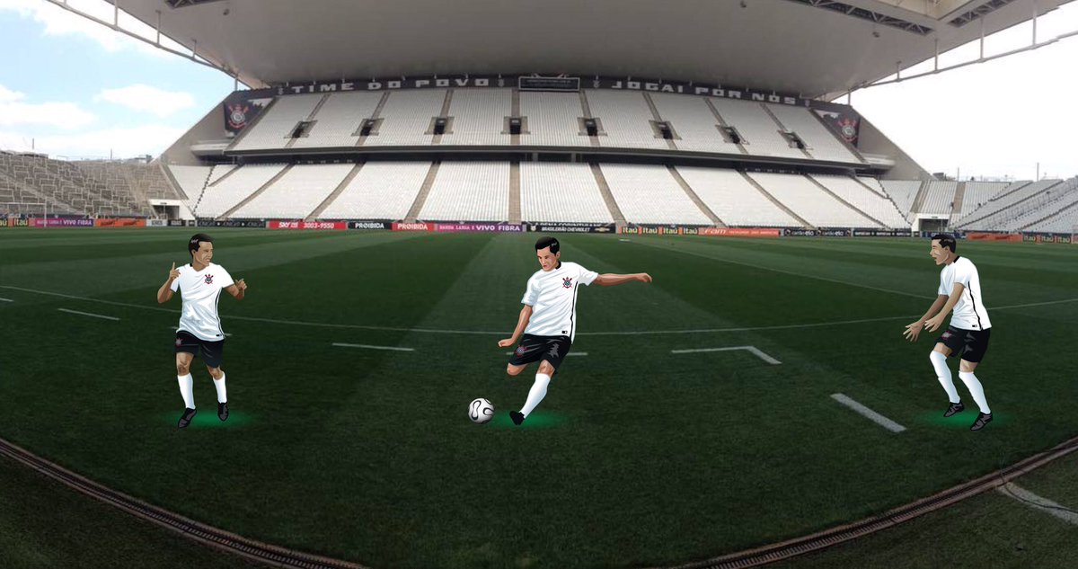 Tudo pronto para o jogo do CORxINT! A bola vai rolar já já! 
Use os #Timãojis durante a torcida! #FielTorcedor #VaiCorinthians #Brasileirão