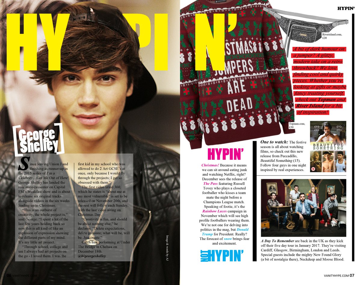 FifthElementPR's tweet photo. Loving this #Hypin feature in the current issue of @vanityhypeUK for @higeorgeshelley #MusicMonday #GSOriginals https://t.co/KPCrEuzlgk