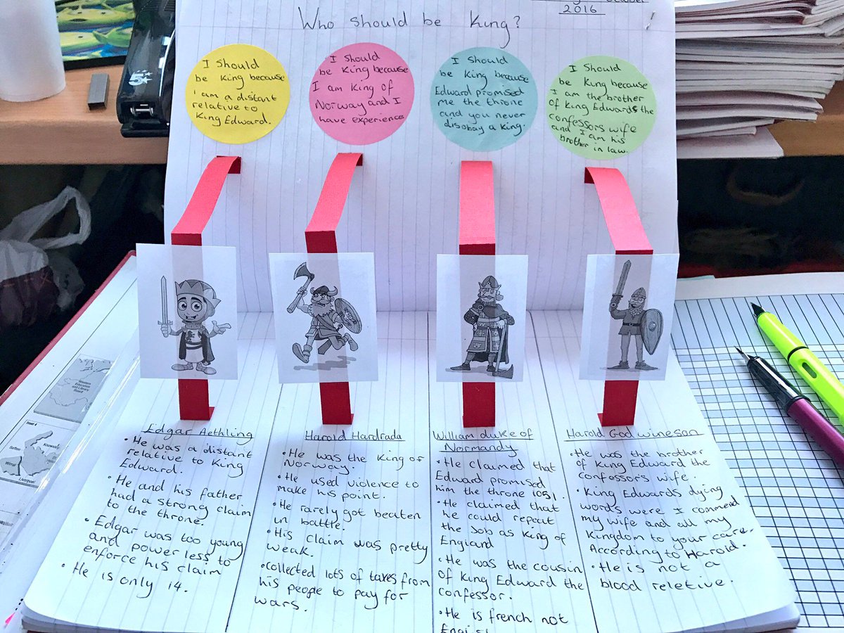 LessonToolbox's tweet photo. Cool! Pop up contenders to the throne work by Y7 via @littlestobbsy

#sschat #aussieEd #HistoryEd https://t.co/Qt4nf4LNuv