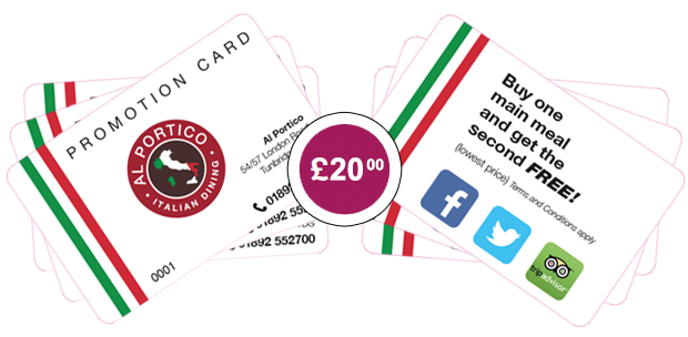 Al_Portico_TW's tweet photo. Come and try our fantastic restaurant, enjoy fine Italian dishes.
Our promo card can save you money on every visit! https://t.co/AZxhxq7SRX https://t.co/A65QQcVIVa