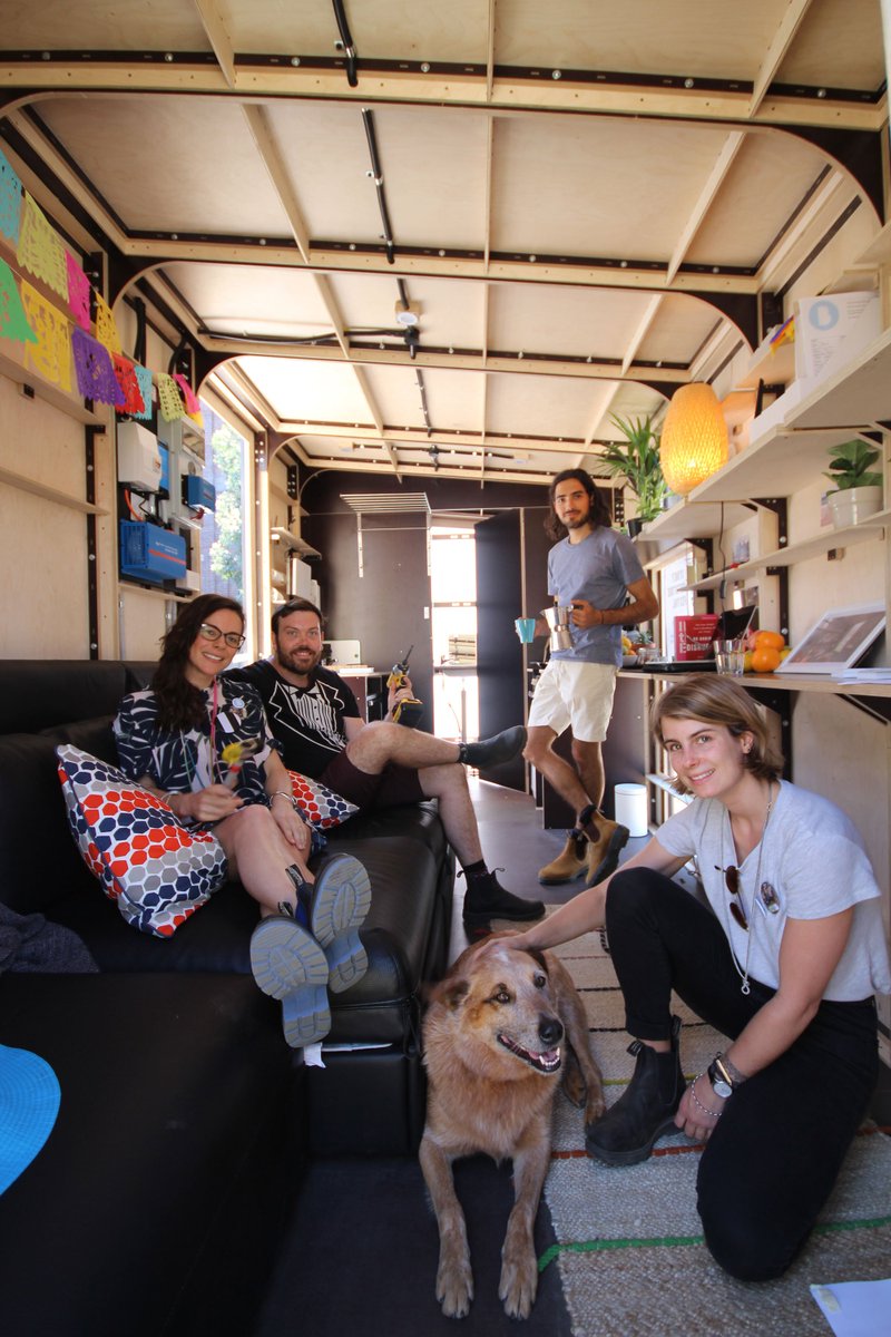 QUT's tweet photo. Australia’s first-ever, flat-pack, off-the-grid tiny house, described as 'IKEA on steroids', is on display at Gardens Point campus today! https://t.co/Nvtuz1SeUK