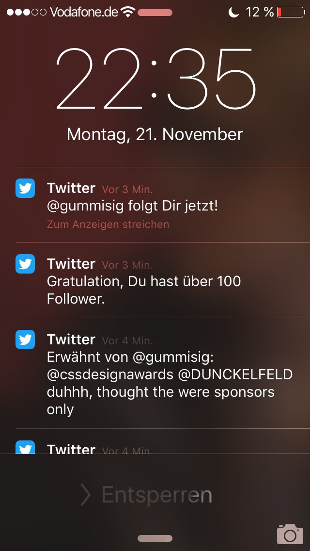 DUNCKELFELD's tweet photo. @gummisig @cssdesignawards you shall be forgiven! You're No. 100. :) https://t.co/dgyYPdTTVc