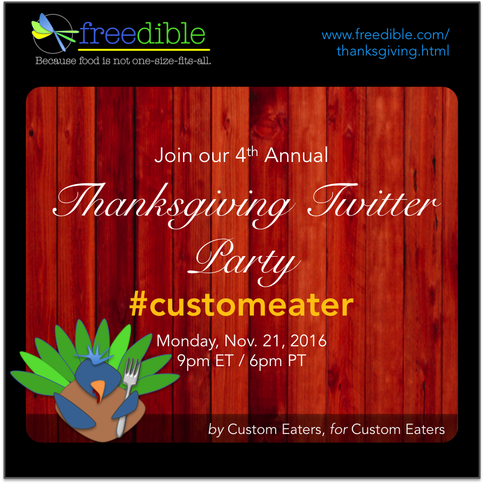 <a href="/FacetAdvocate/">FACET Advocate</a> @faactnews We're hosting a #customeater #Thanksgiving tweetchat tonight - wld love you to bring your expertise! #foodallergy