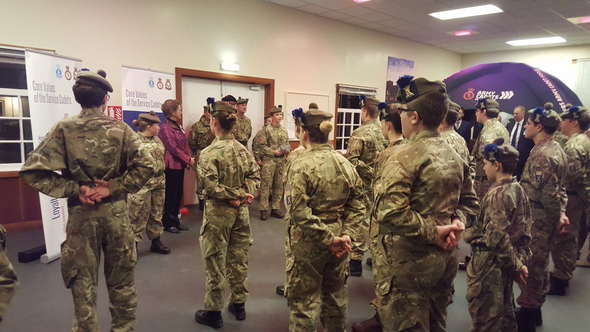 TRCF2015's tweet photo. HofYC: Was great to attend the official opening of the fantastic new cadet barracks in Dingwall tonight #OurNeighbours #SameCoreValues https://t.co/7vuy9UvbQE