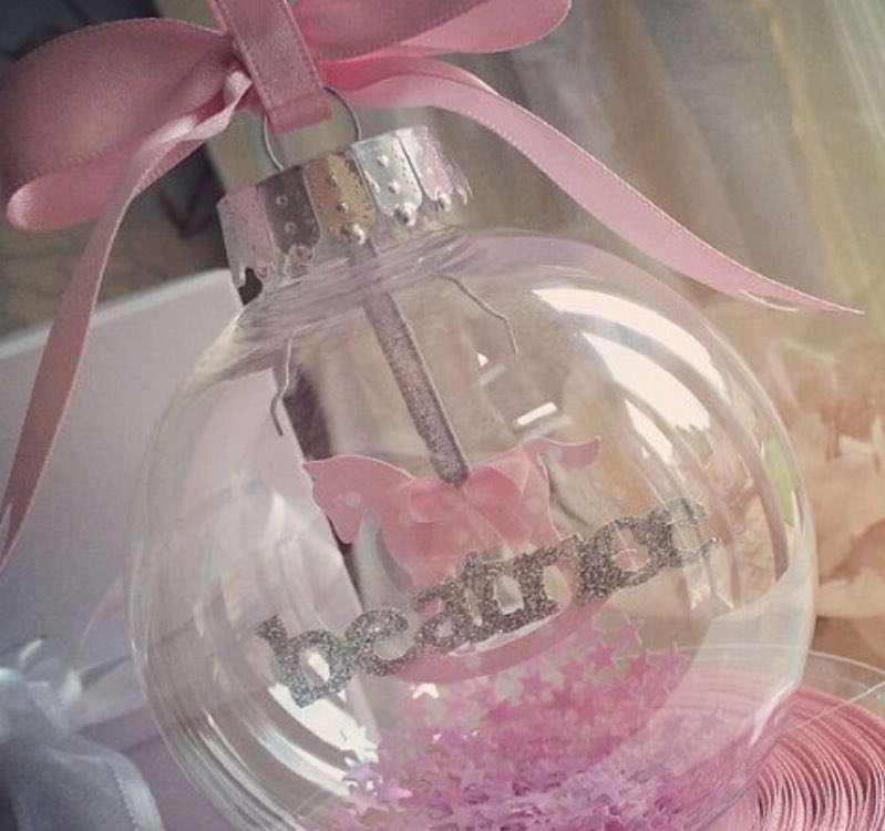 ♡ BAUBLES ♡ Personalised and unique, shop our range of Baubles here bit.ly/2geprfA #baubles #christmas #handmade
