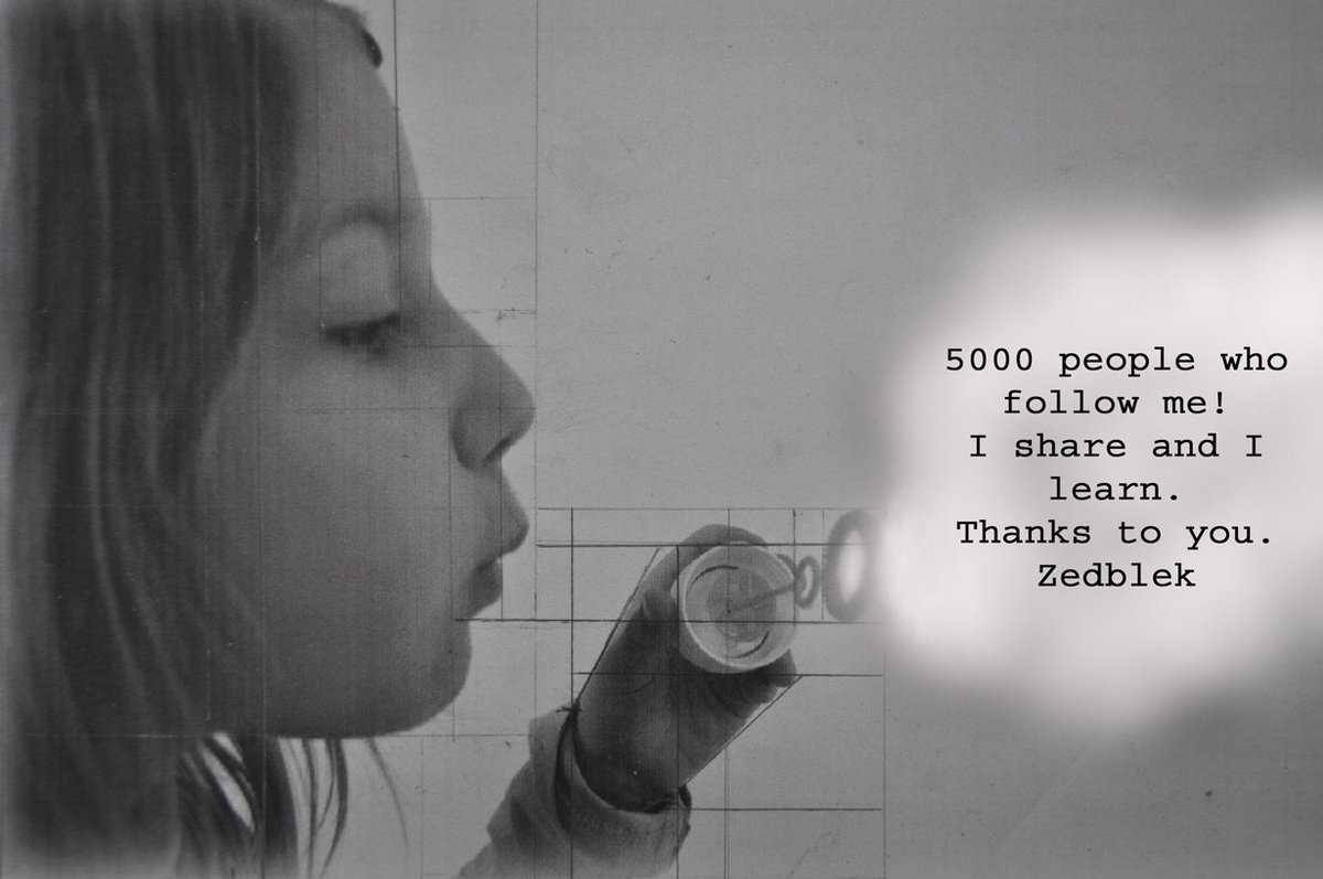 Zedblek's tweet photo. 5000 people who follow me ! I share and I learn. Thanks to you. Zedblek #zedblek #artist #art #contemporaryart https://t.co/e3qb9zSBZB
