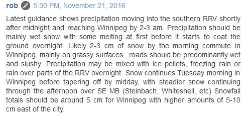robsobs's tweet photo. My latest thoughts on snow moving into southern MB tonight into Tuesday. Likely waking up to snow covered ground tomorrow morning! #mstorm https://t.co/1pPkLTIeNb