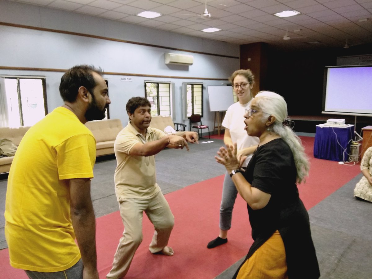 CHDIndia's tweet photo. #AppliedTheatre with #MayaKrishnaRao workshop at #UAS2016 @CiRiC_India @sndeep @induprakashsin1 @sushantsmiley @chandancampaign https://t.co/kW1oaf3Wgl