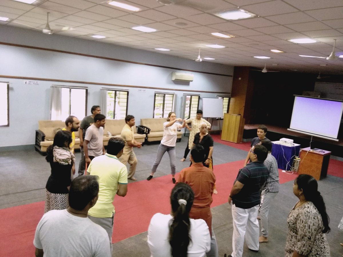 CHDIndia's tweet photo. #AppliedTheatre with #MayaKrishnaRao workshop at #UAS2016 @CiRiC_India @sndeep @induprakashsin1 @sushantsmiley @chandancampaign https://t.co/kW1oaf3Wgl