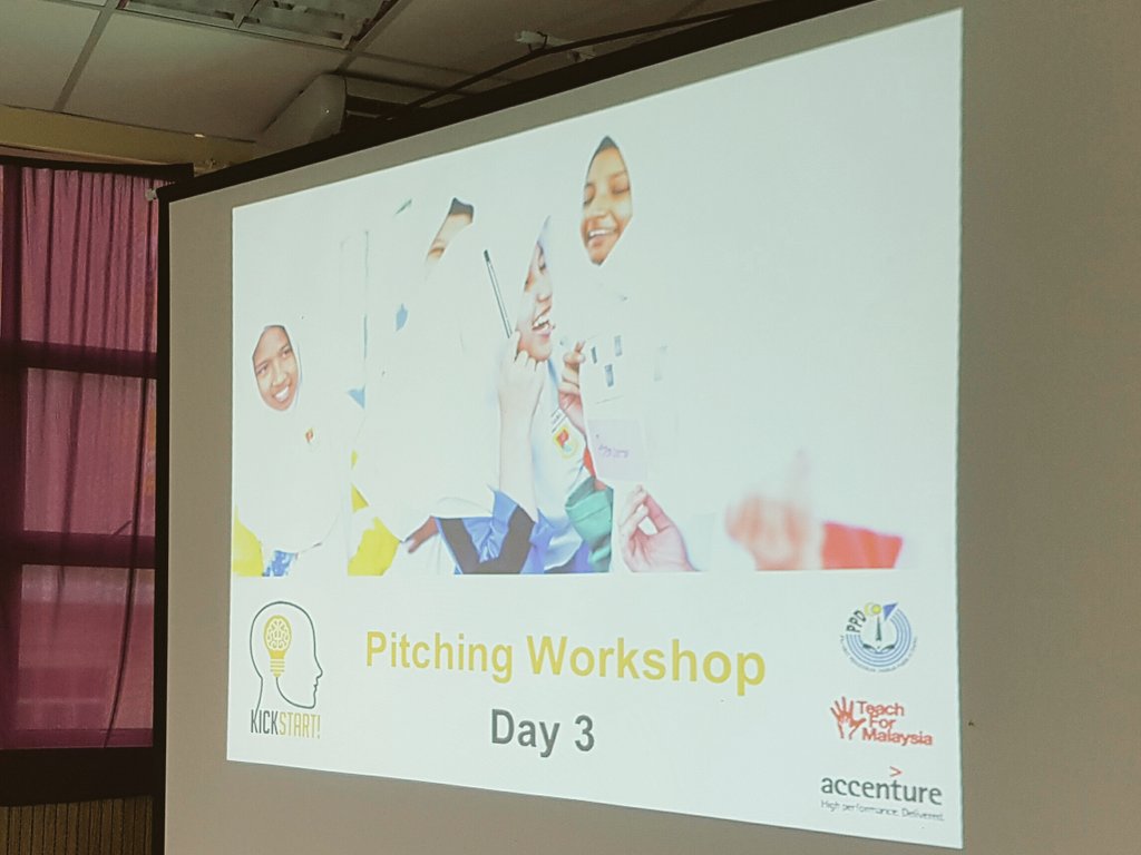 chansoonseng's tweet photo. We just finished a pitching workshop at #ProjectKickstart! Students will be pitching for seed funding of up to RM2000! #TFMSouth #TFM2016 https://t.co/CGPsiIt8ru