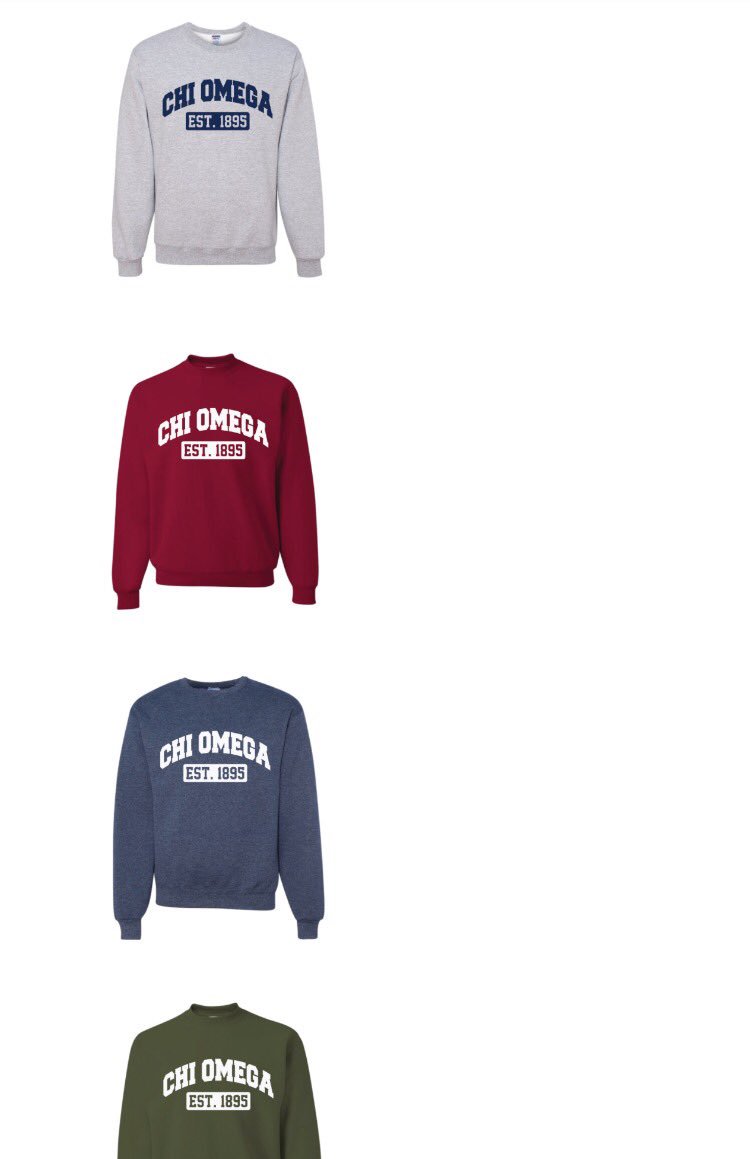 osuchiotshirts's tweet photo. Check out ChiO's new long sleeves and Sweatshirts! Close 11/27 @ 10pm! Will arrive Tuesday of finals week! 

https://t.co/MVw90CNdmV https://t.co/vqsVyK3fbs