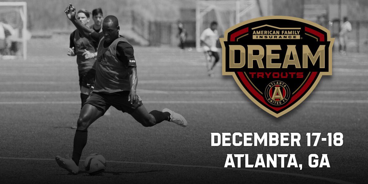 Last chance ⚠️ just a few spots left #ATLUTD @amfam Dream Tryouts Sign up: atlutd.com/dreamtryouts https://t.co/woVQyPLdd6