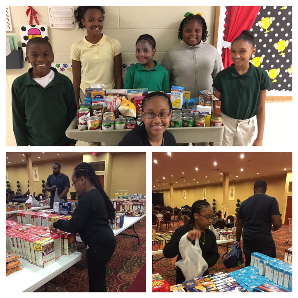 iteach_rm213's tweet photo. Geiger Betas helping to feed families during the holidays!!!! @GES_Tiger https://t.co/ocBcmsyH2I