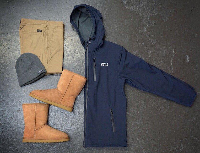 First chill of the season, were you prepared? Our new Winter selection will keep you warm and dry all Season! 
#KonaSurfCo #FollowTheWaves