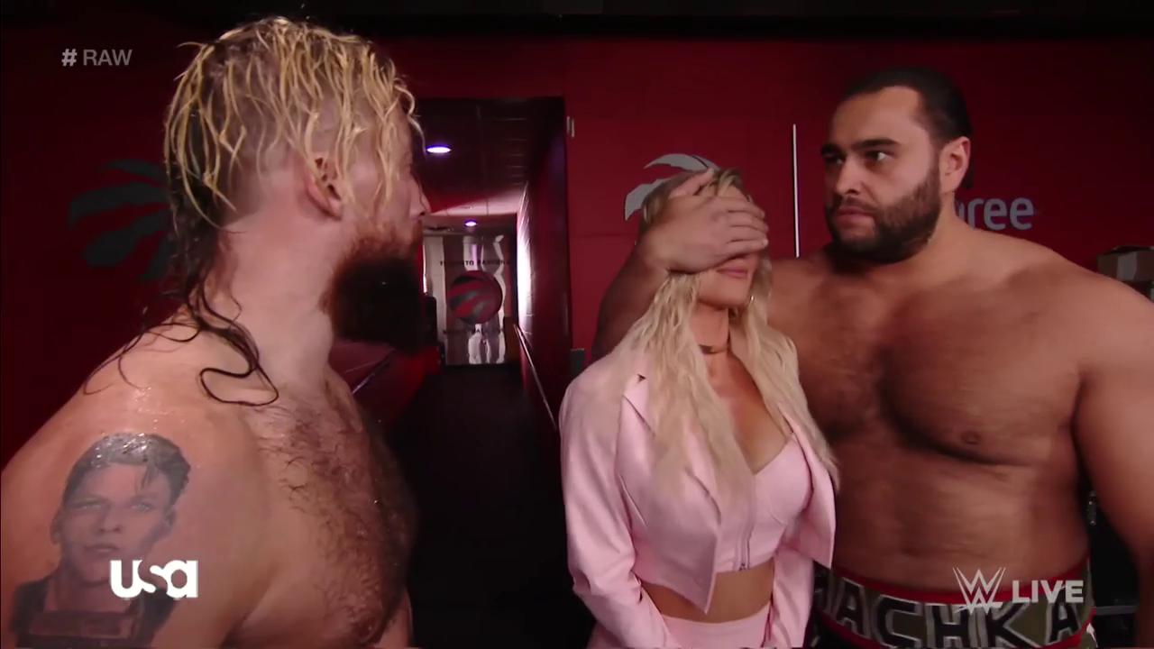 WWE RAW: Enzo is freakin naked in the hallway!