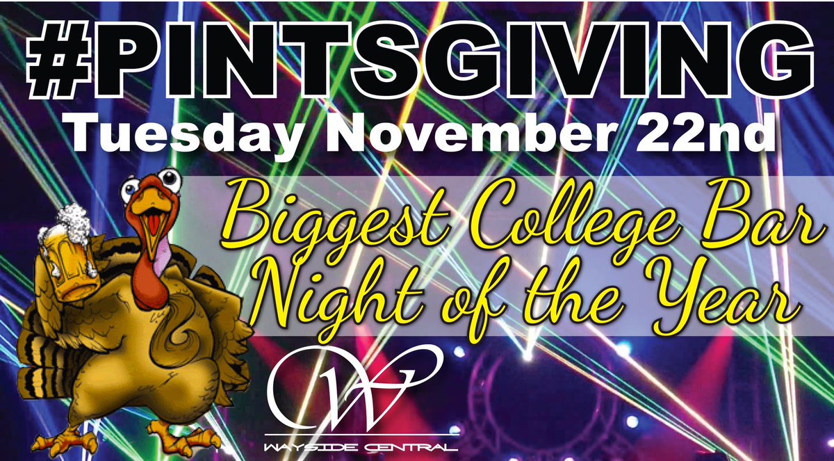 WaysideCentral's tweet photo. It's gonna be nuts tomorrow!
Get here early!!!
#pintsgiving https://t.co/0LvOA5qz3o