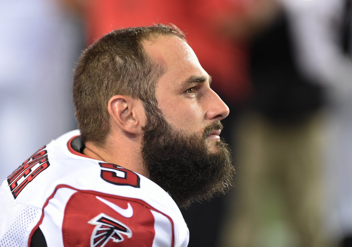 AtlantaFalcons's tweet photo. Beard game = 💯
Punt game = not too shabby (when we actually HAVE to punt 😏)

He FLIPS the field. RT to give @MattBosher5 your #ProBowlVote! https://t.co/VVpDI9i9so