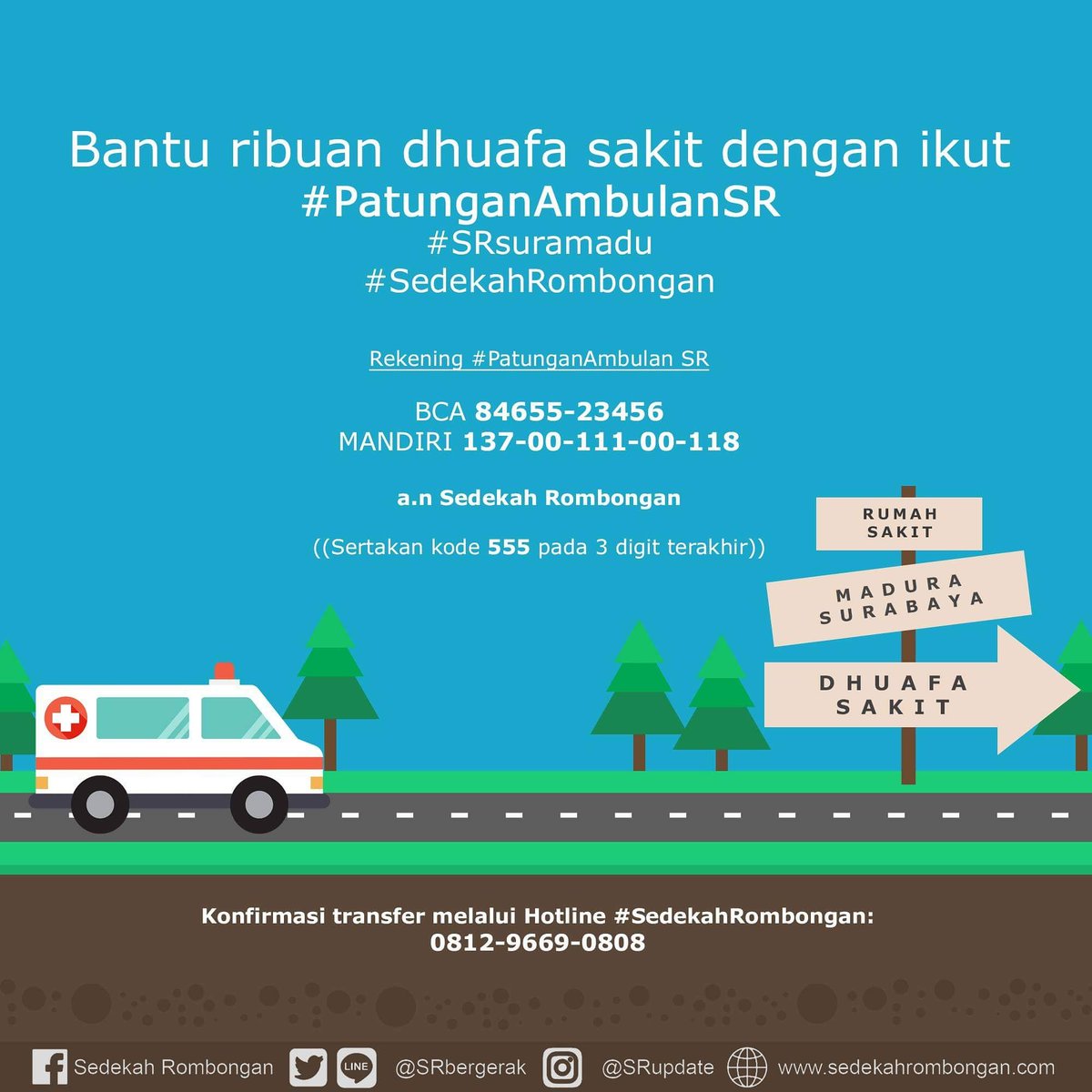 SRbergerak's tweet image. 5. Angkat bareng-bareng patungan ambulan #SRsuramadu #PatunganAmbulanSR #SedekahRombongan